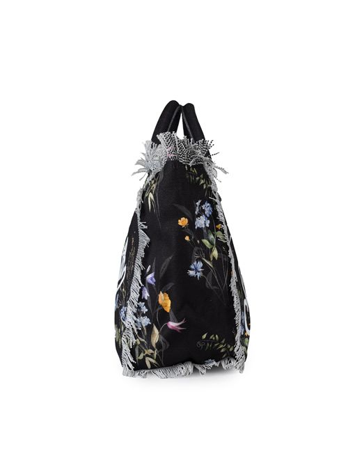 Borsa Vanity Wonder Flowers in cotone Mc2 Saint Barth | VANITY06655H WONDER FLOWERS 00